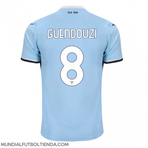 Camiseta Lazio Matteo Guendouzi #8 Primera Equipación Replica 2024-25 mangas cortas